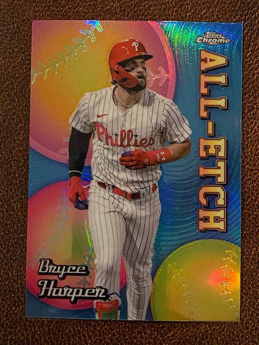 Bryce Harper - 2024 Topps Chrome Update - All-Etch - Phillies