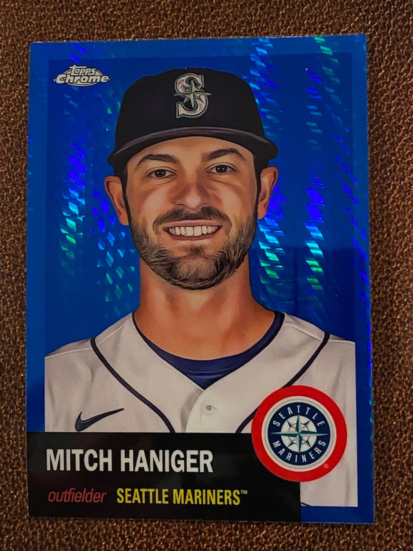 Mitch Haniger - 2022 Topps Chrome Platinum Anniversary - Blue Prism - Mariners