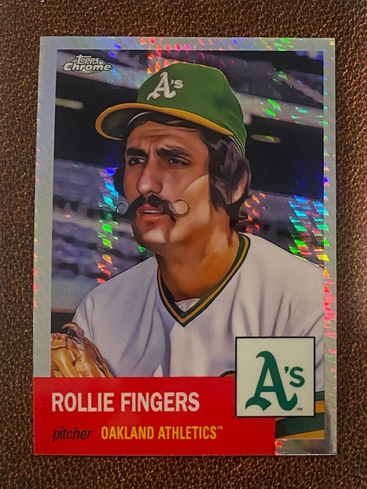 Rollie Fingers - 2022 Topps Chrome Platinum Anniversary - Prism Refractor - Athletics