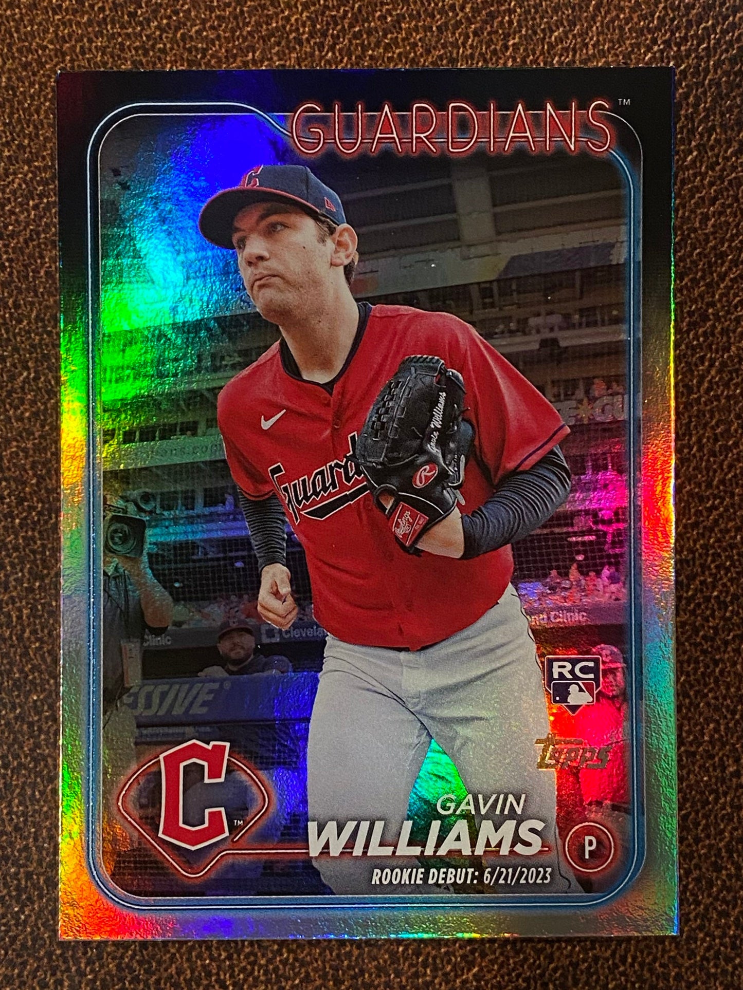Gavin Williams - 2024 Topps Update - Rainbow Foil (Rookie Debut) - Guardians