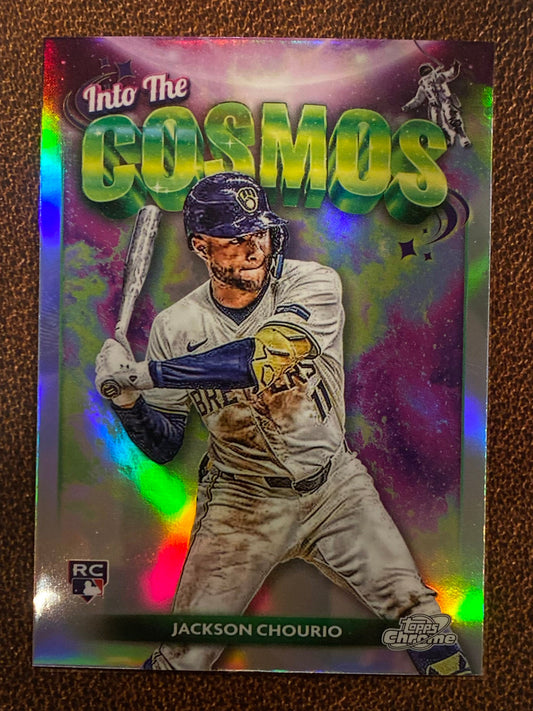 Jackson Chourio - 2024 Topps Chrome Cosmic - Into the Cosmos - Brewers