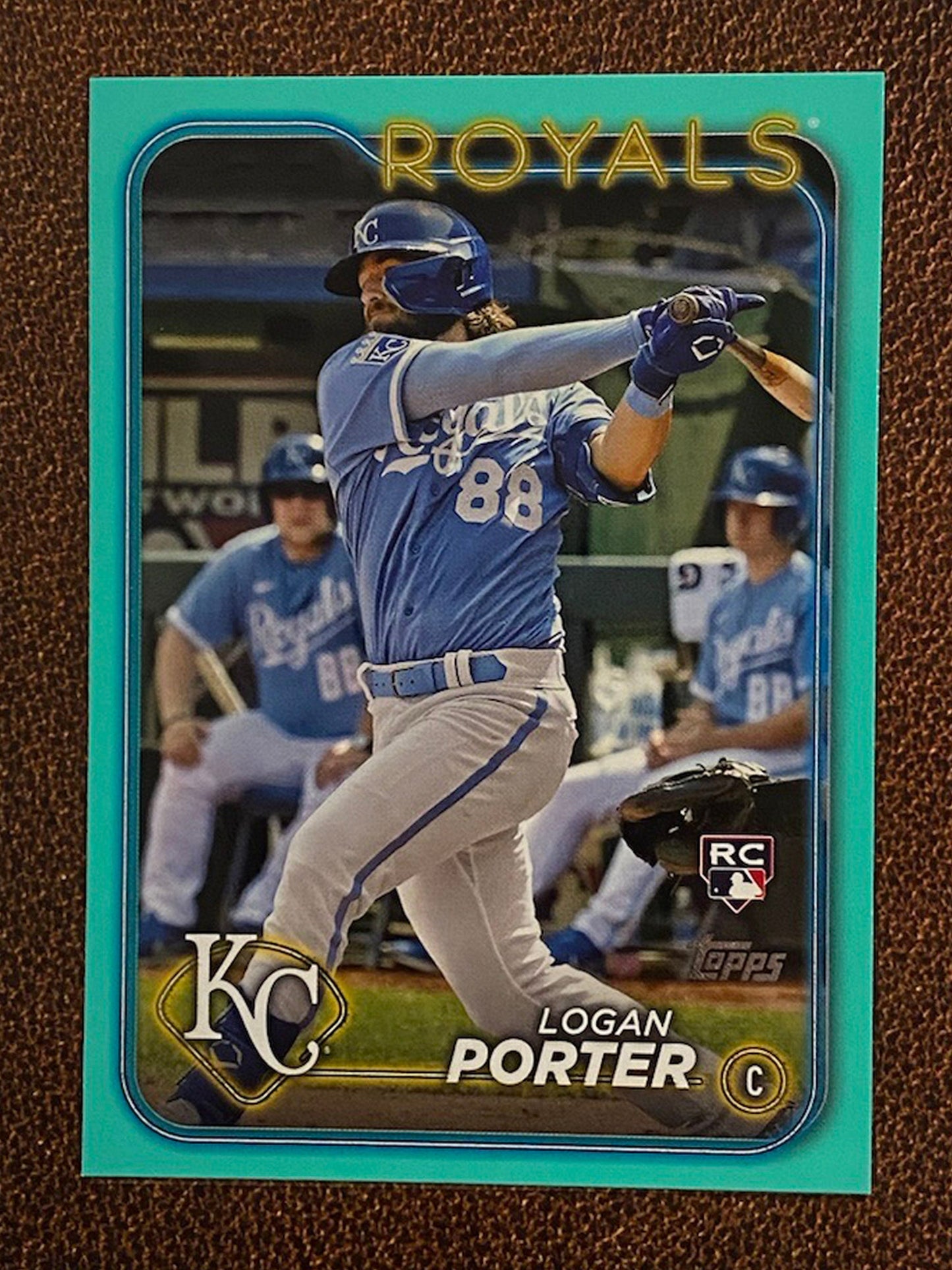 Logan Porter - 2024 Topps Series 2 - Aqua Parallel - Royals