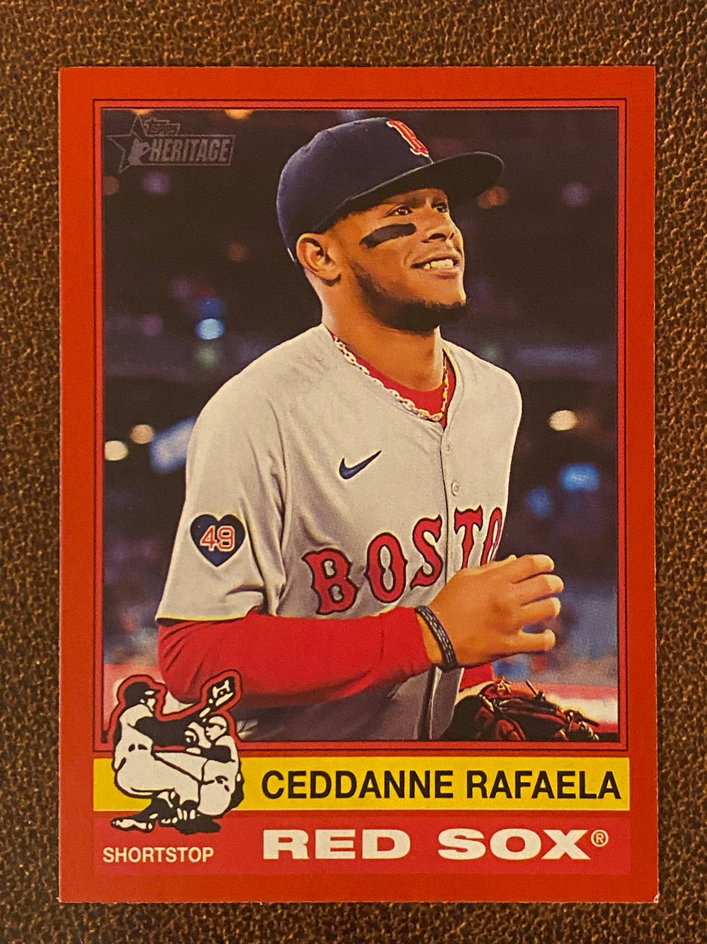Ceddanne Rafaela - 2025 Topps Heritage - Red Border - Red Sox