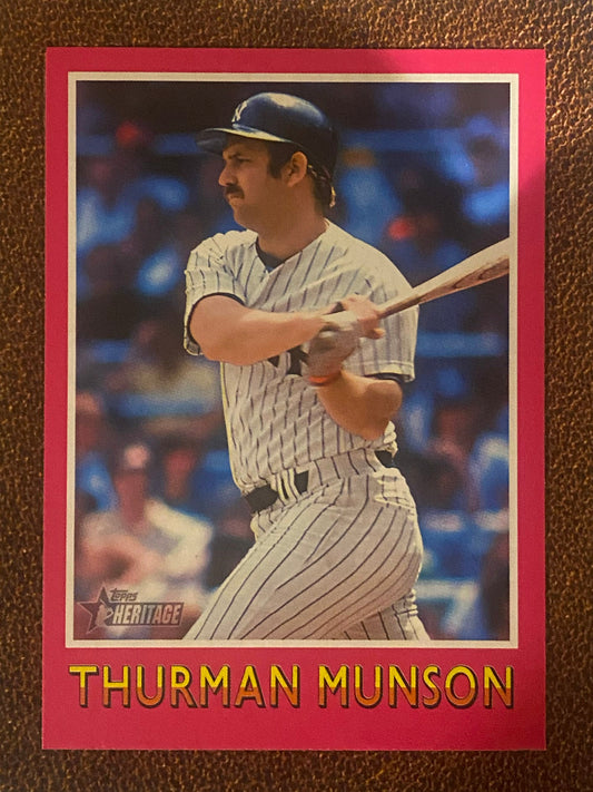 Thurman Munson - 2024 Topps Heritage - 1975 Baseball Sensations - Yankees