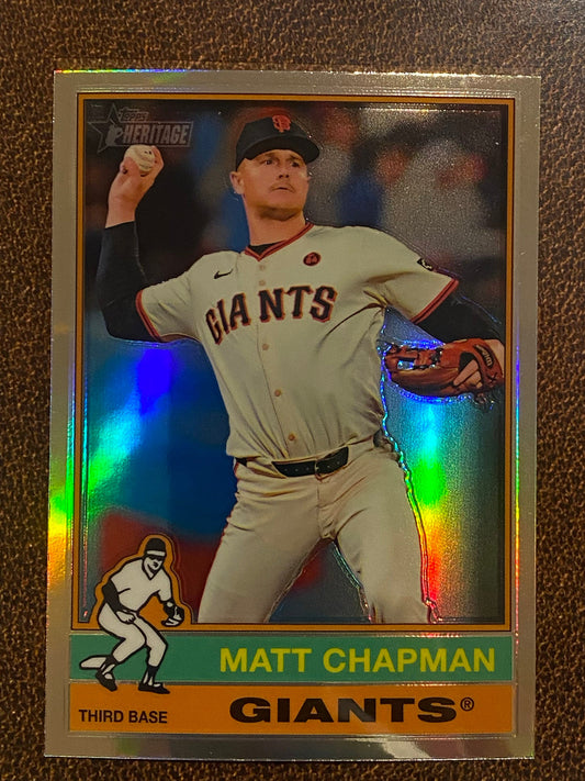 Matt Chapman - 2025 Topps Heritage - Refractor - Giants