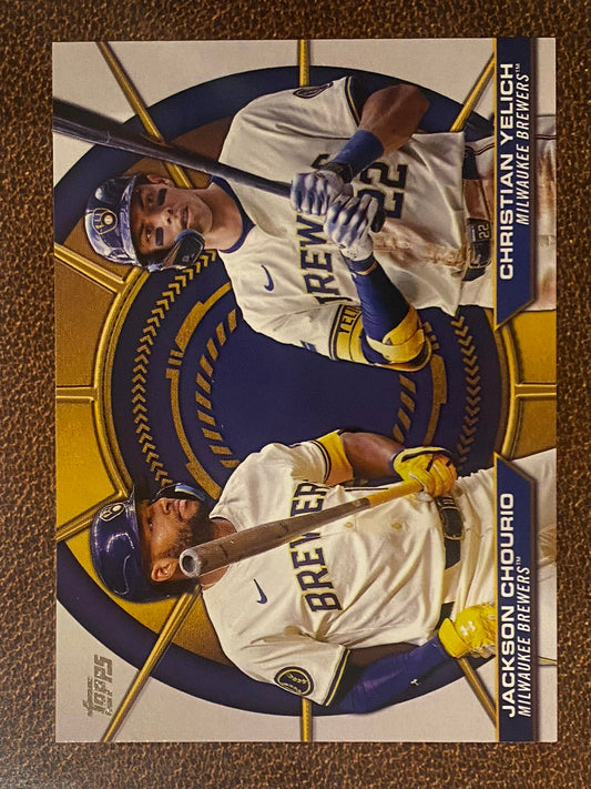 Jackson Chourio/Christian Yelich - 2025 Topps Series 2 - Dynamic Duos - Brewers