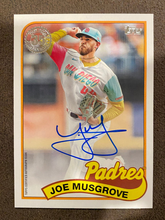 Joe Musgrove - 2024 Topps Series 1 - 1989 AUTO - Padres