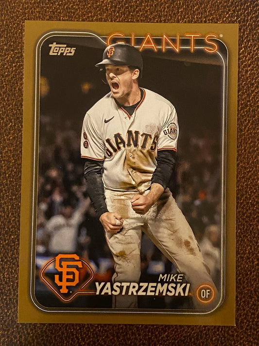 Mike Yastrzemski - 2024 Topps Series 1 - Gold /2024 - Giants