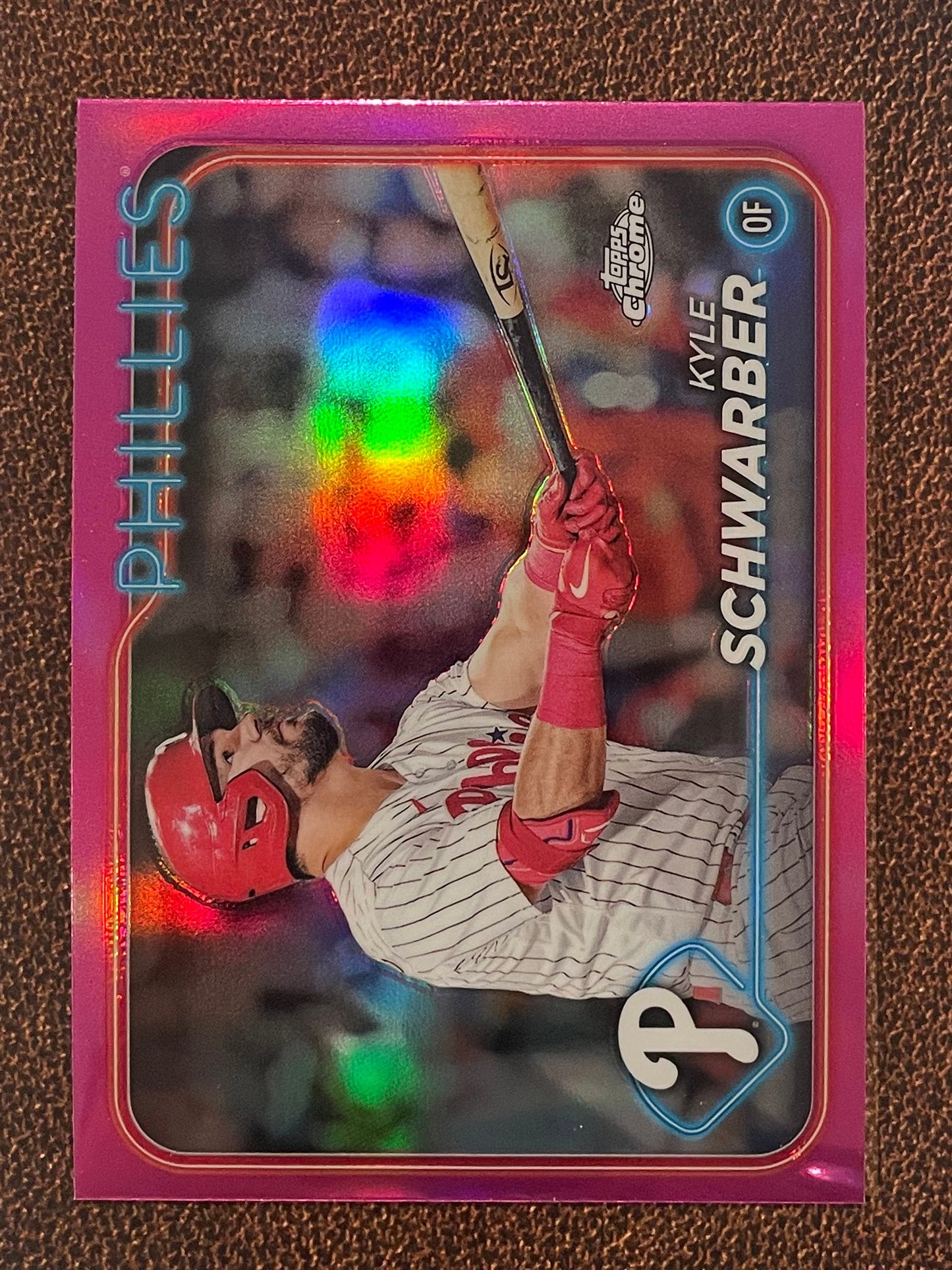 Kyle Schwarber - 2024 Topps Chrome - Pink Refractor - Phillies