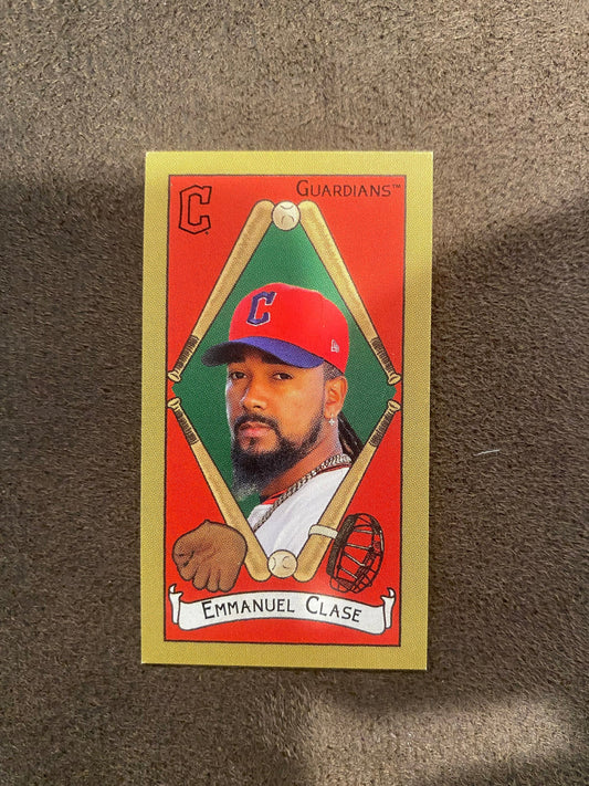 Emmanuel Clase - 2025 Topps T205 Mini - Piedmont Back (**Corner Whiting**) - Guardians