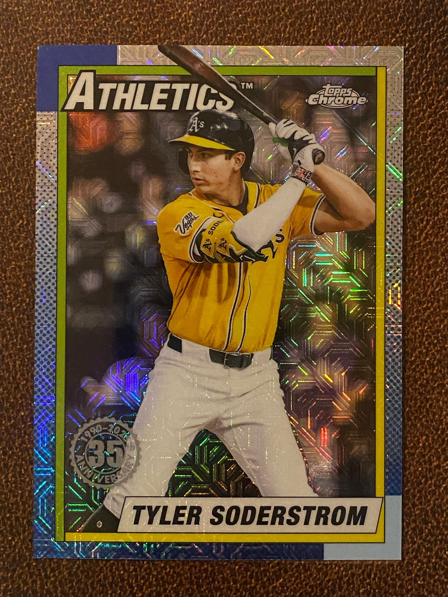 Tyler Soderstrom - 2025 Topps Update - 1990 Mojo Refractor - Athletics
