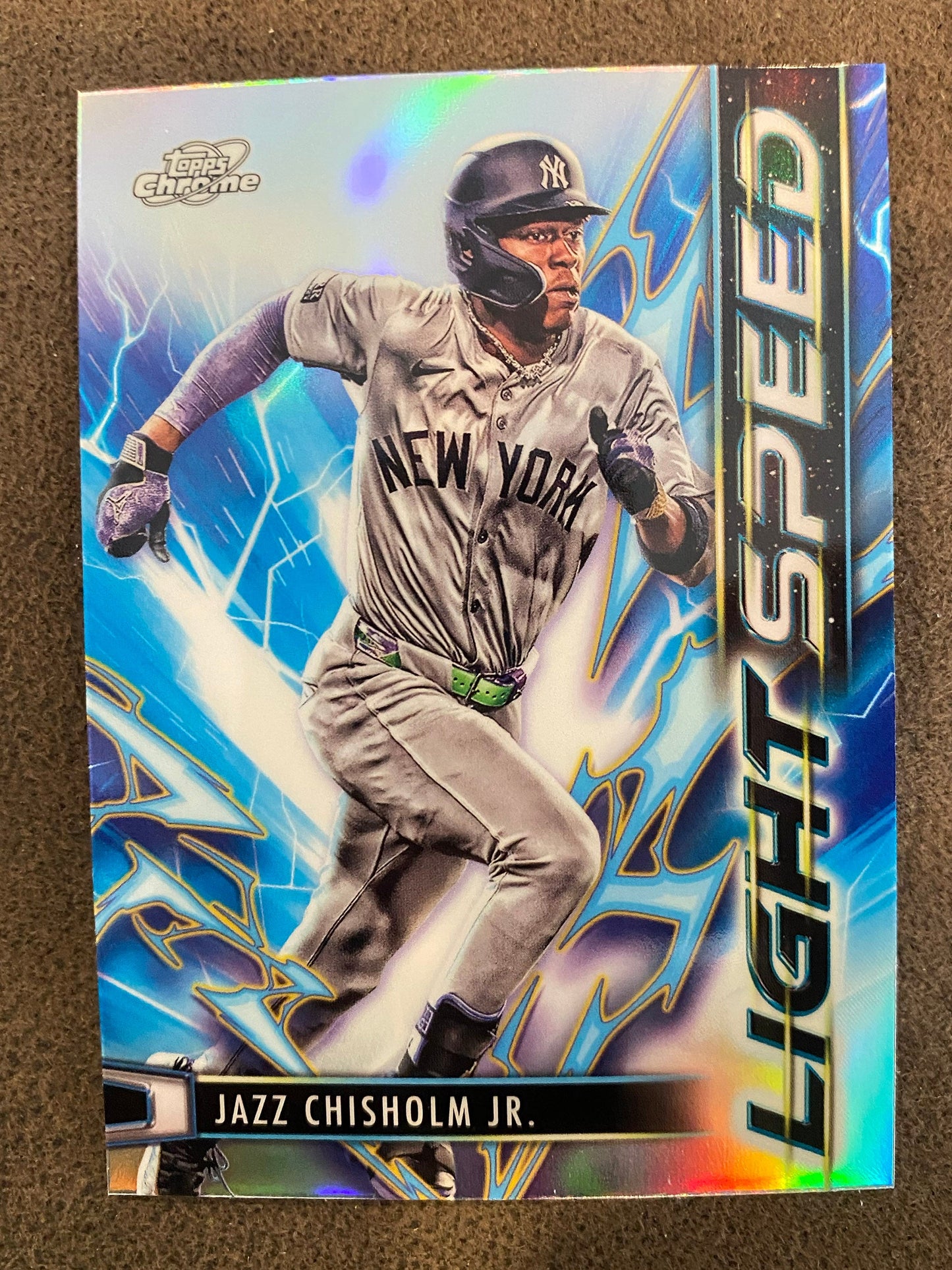 Jazz Chisholm Jr. - 2025 Topps Chrome Cosmic - Light Speed Insert - Yankees