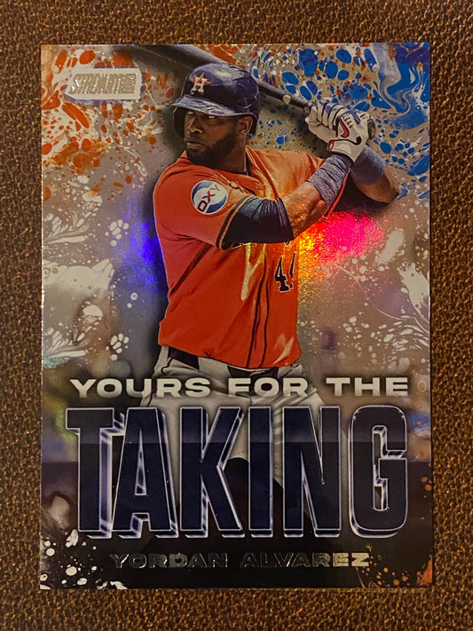 Yordan Alvarez - 2025 Topps Stadium Club - Yours for the Taking Insert - Astros
