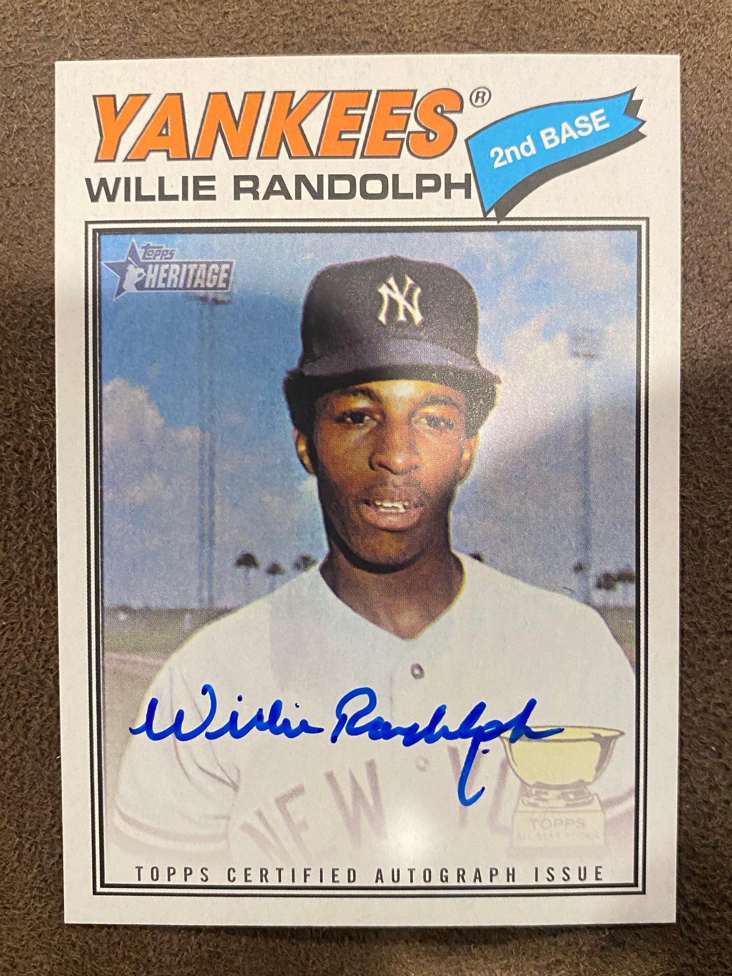 Willie Randolph - 2026 Topps Heritage - AUTO - Yankees