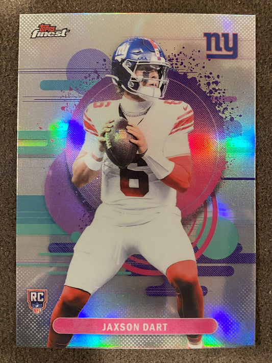 Jaxson Dart - 2025 Topps Finest - Uncommon Rookie Refractor - Giants