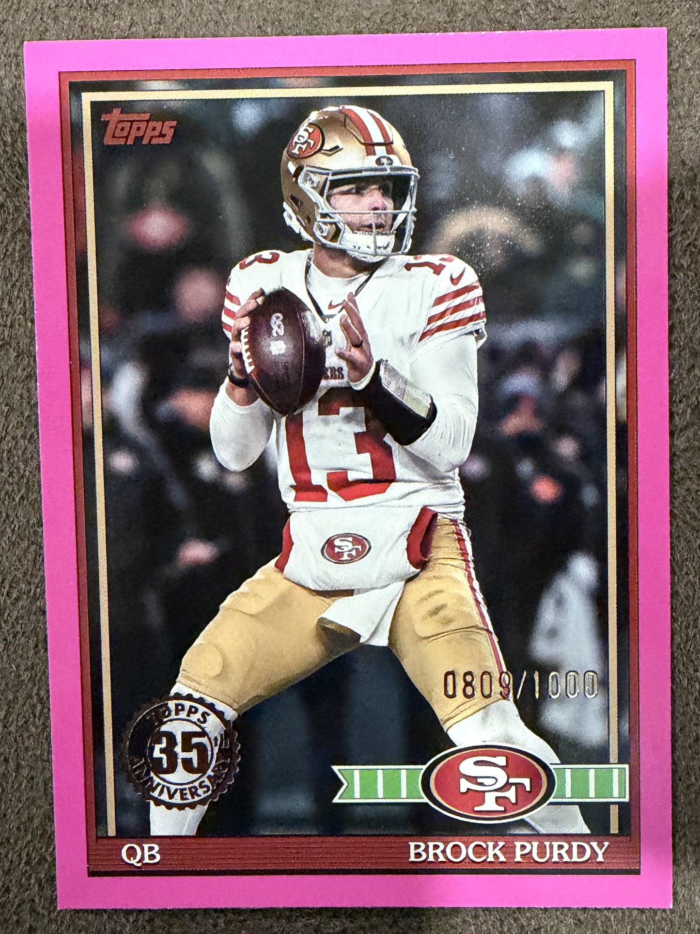 Brock Purdy - 2026 Topps Flagship - PINK 1991 /1000 - 49ers