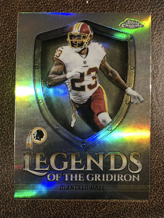 DeAngelo Hall - 2025 Topps Chrome - Legends of the Gridiron Refractor - Commanders