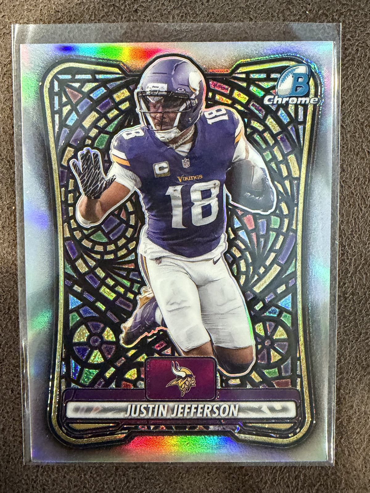 Justin Jefferson - 2026 Bowman Chrome - Etched in Glass SSP - Vikings