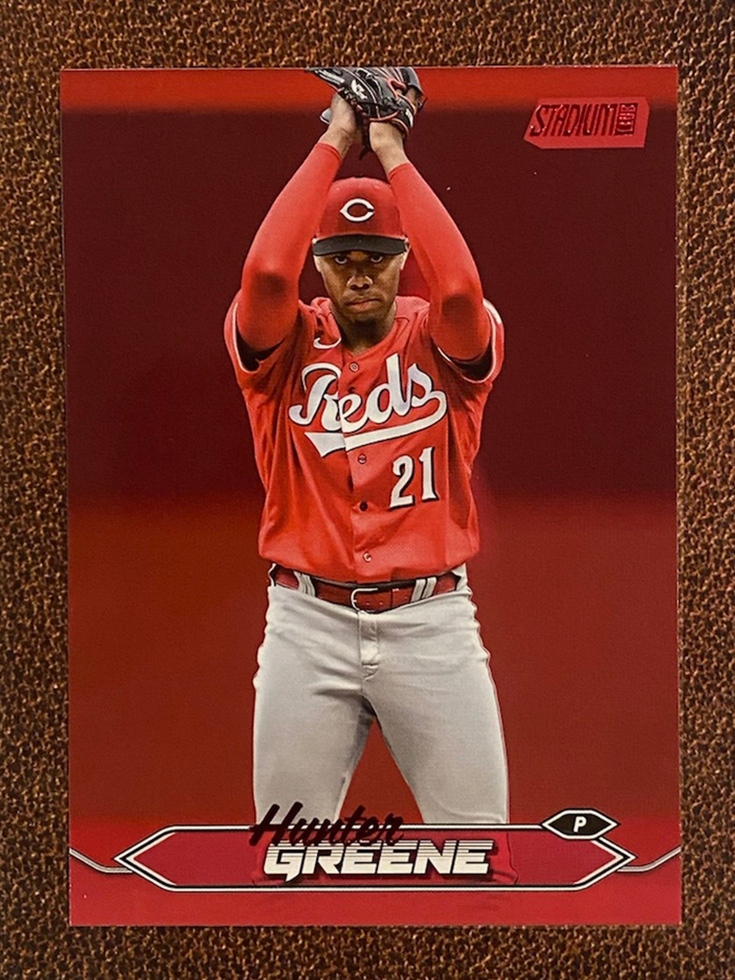 Hunter Greene - 2024 Topps Stadium Club - Red Foil - Reds