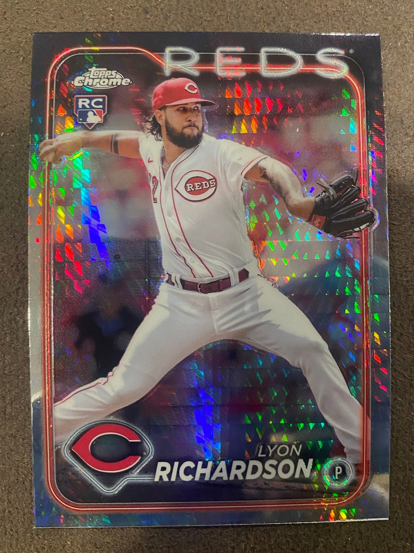 Lyon Richardson - 2024 Topps Chrome - Prism Refractors - Reds