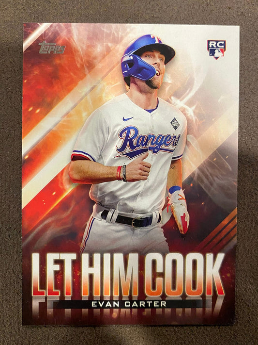 Evan Carter - 2024 Topps Update - Let Him Cook - Rangers