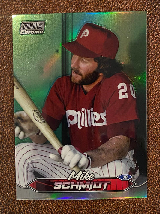 Mike Schmidt - 2024 Topps Stadium Club - Chrome Refractor - Phillies