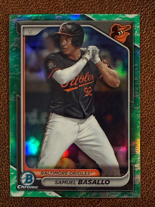Samuel Basallo - 2024 Bowman - Chrome Lunar Glow - Orioles