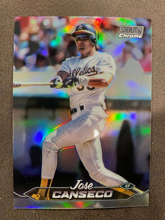 Jose Canseco - 2024 Topps Stadium Club - Chrome Refractor - Athletics