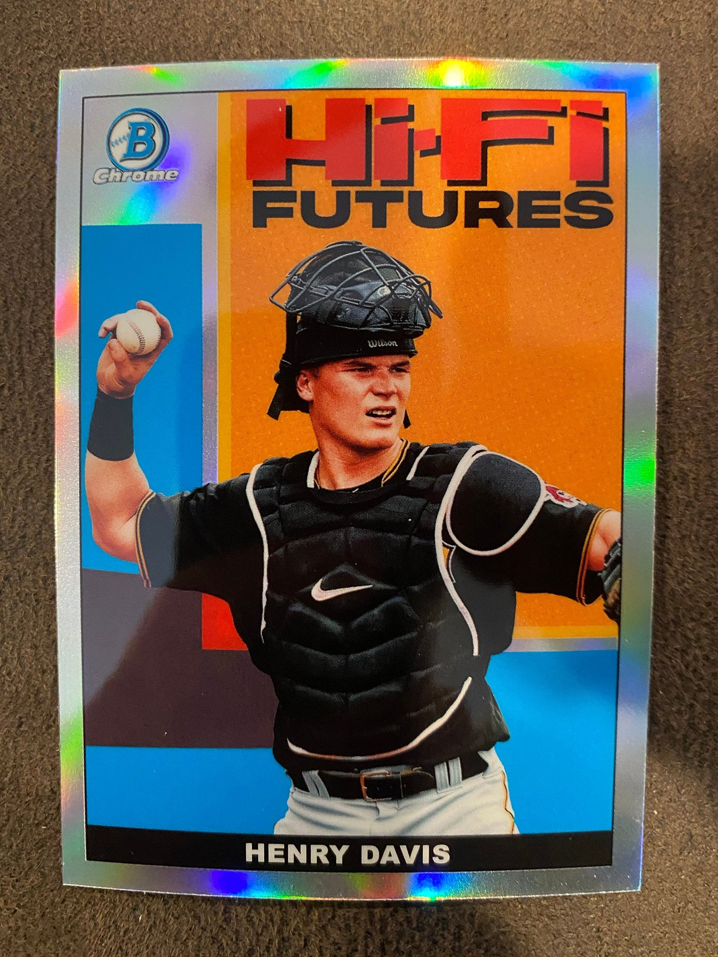 Henry Davis - 2022 Bowman - HI-Fi Futures Refractor - Pirates
