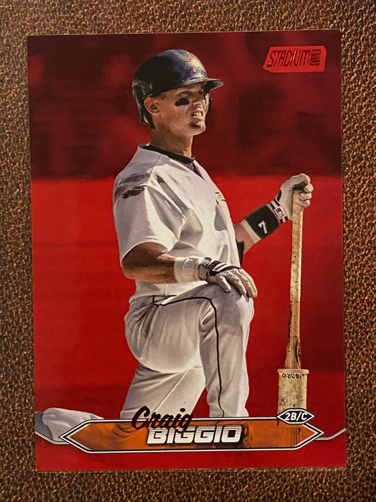 Craig Biggio - 2024 Topps Stadium Club - Red Foil - Astros