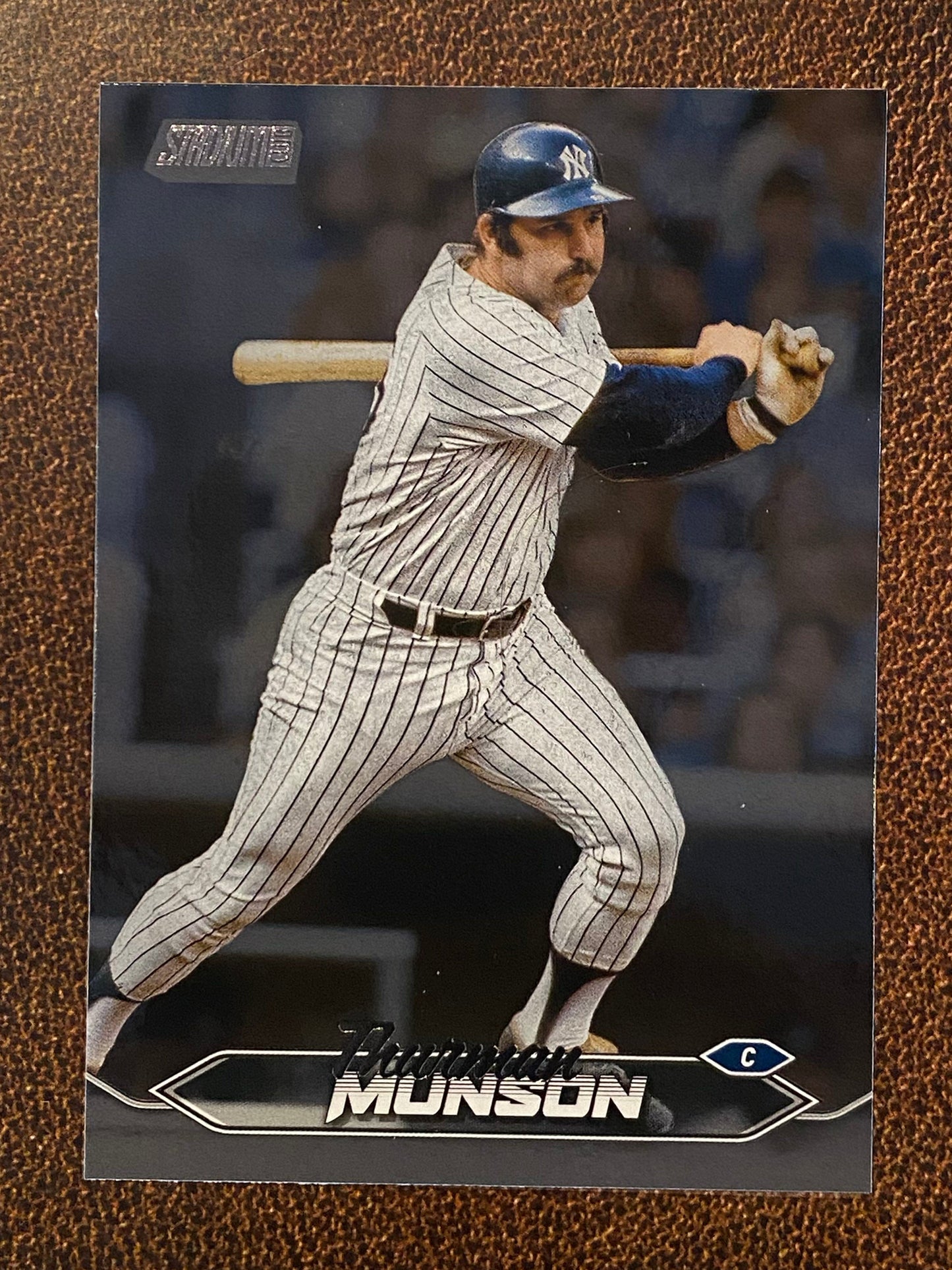 Thurman Munson - 2024 Topps Stadium Club - Black Foil - Yankees