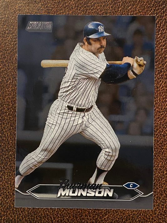 Thurman Munson - 2024 Topps Stadium Club - Black Foil - Yankees