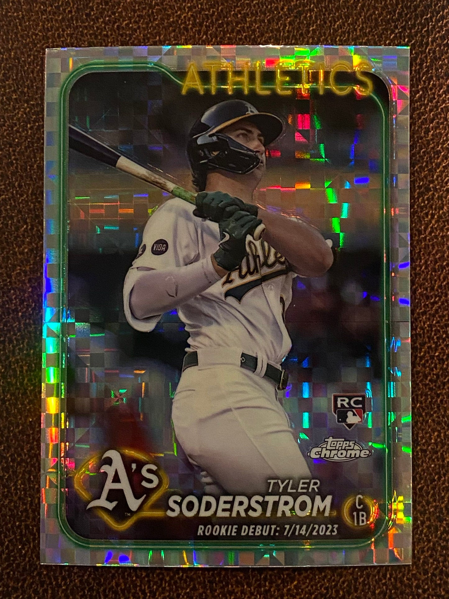 Tyler Soderstrom - 2024 Topps Chrome Update - XFractor (Rookie Debut) - Athletics