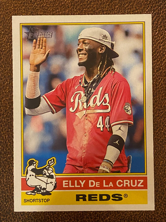 Elly De La Cruz - 2025 Topps Heritage - Image Variation - Reds