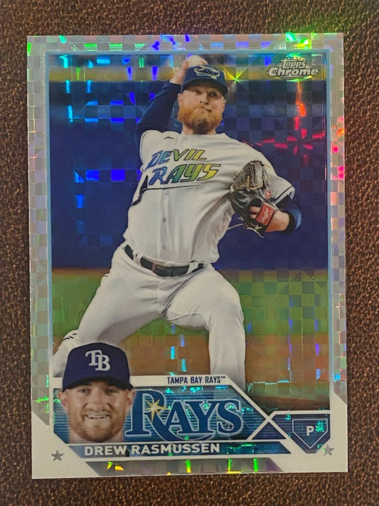 Drew Rasmussen - 2023 Topps Chrome - XFractors - Rays