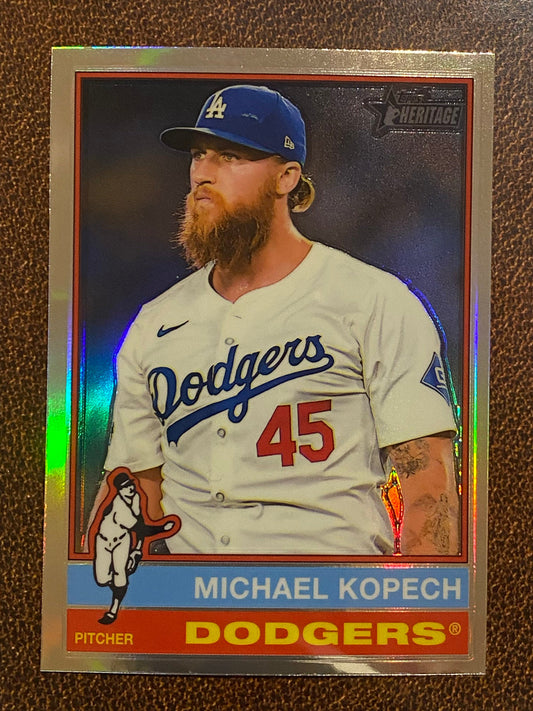 Michael Kopech - 2025 Topps Heritage - Refractor - Dodgers