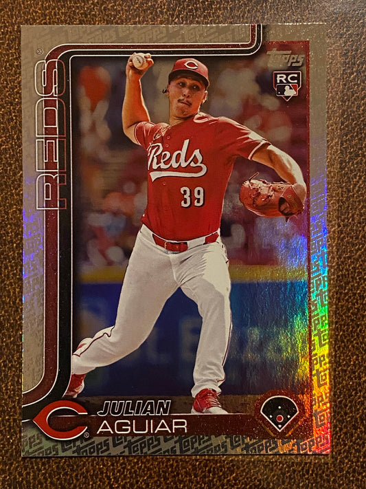 Julian Aguiar - 2025 Topps Series 2 - Fanatics Exclusive Topps Foil Border - Reds