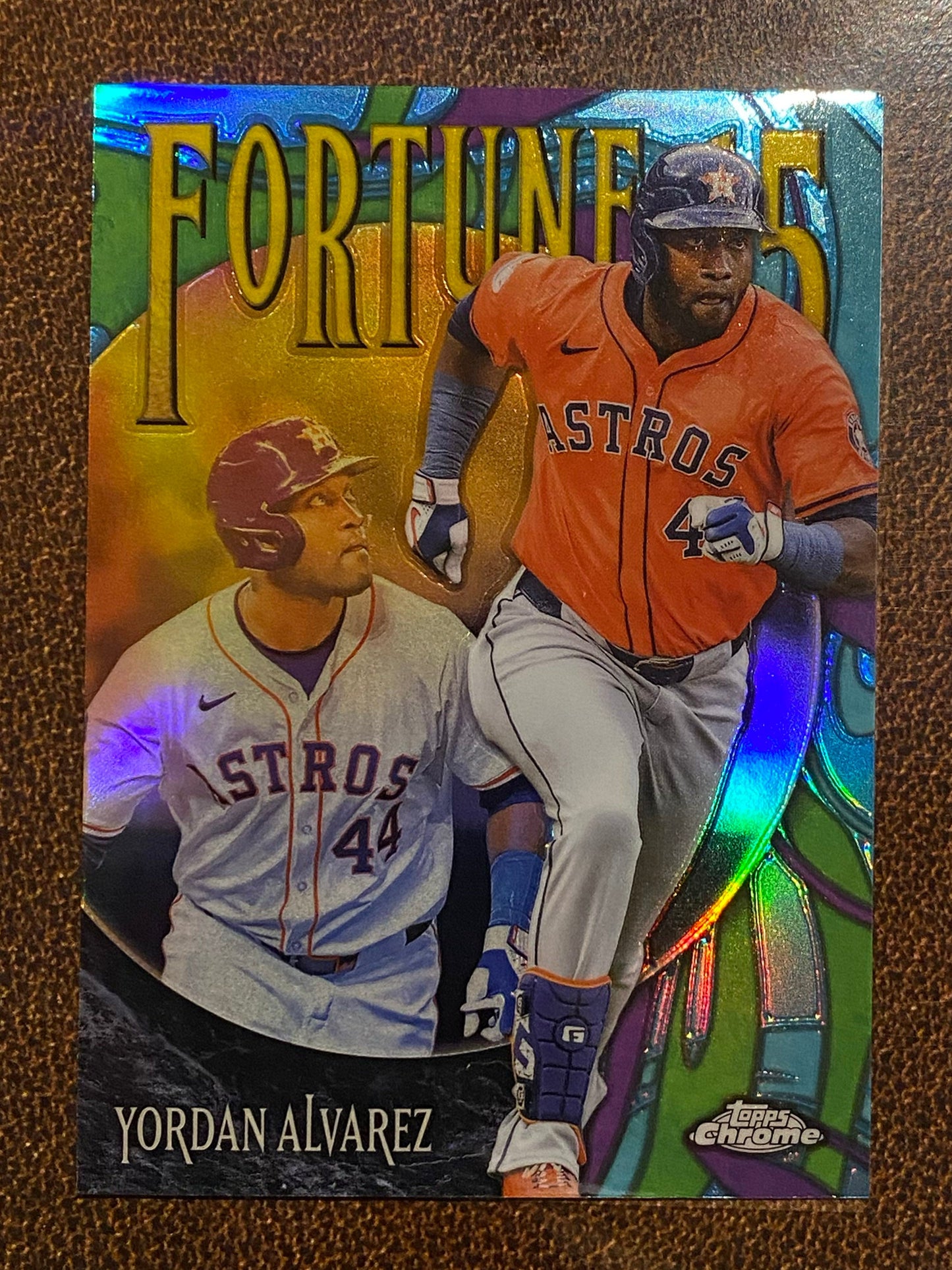 Yordan Alvarez - 2025 Topps Chrome - Fortune 15 - Astros