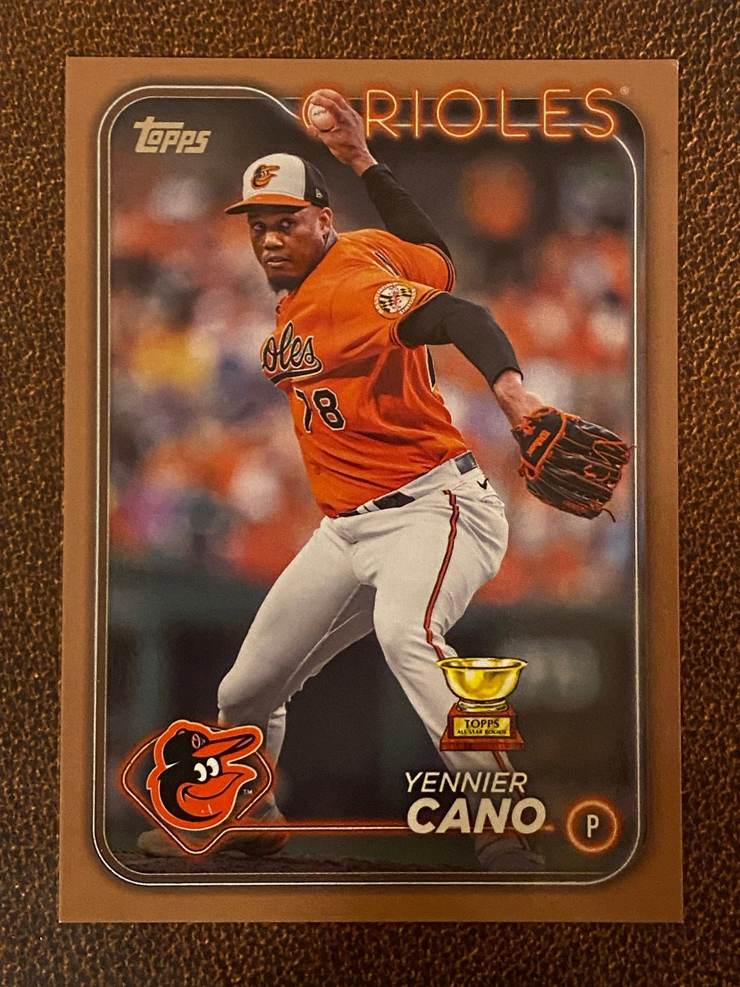 Yennier Cano - 2024 Topps Series 1 - Gold /2024 - Orioles