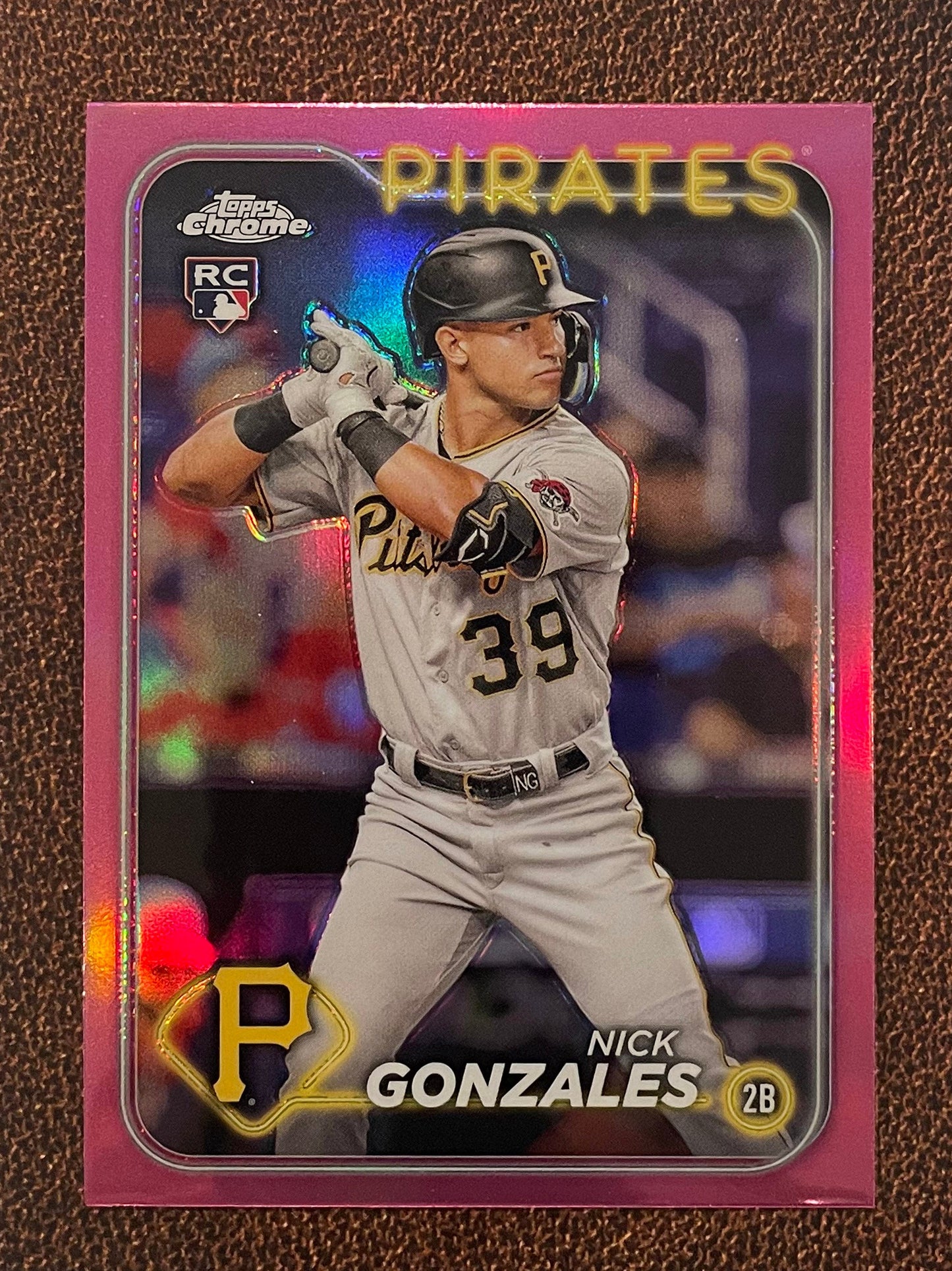 Nick Gonzales - 2024 Topps Chrome - Pink Refractor - Pirates