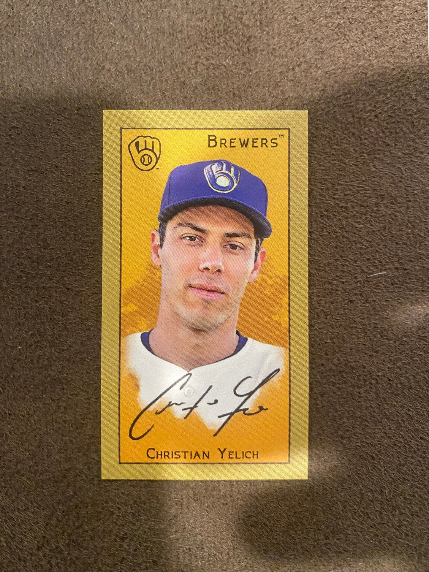 Christian Yelich - 2025 Topps T205 Mini - Piedmont Back (**Corner Whiting**) - Brewers