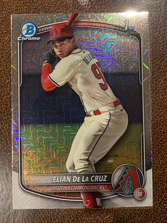 Elian De La Cruz - 2025 Bowman Chrome - 1st Mojo - Diamondbacks