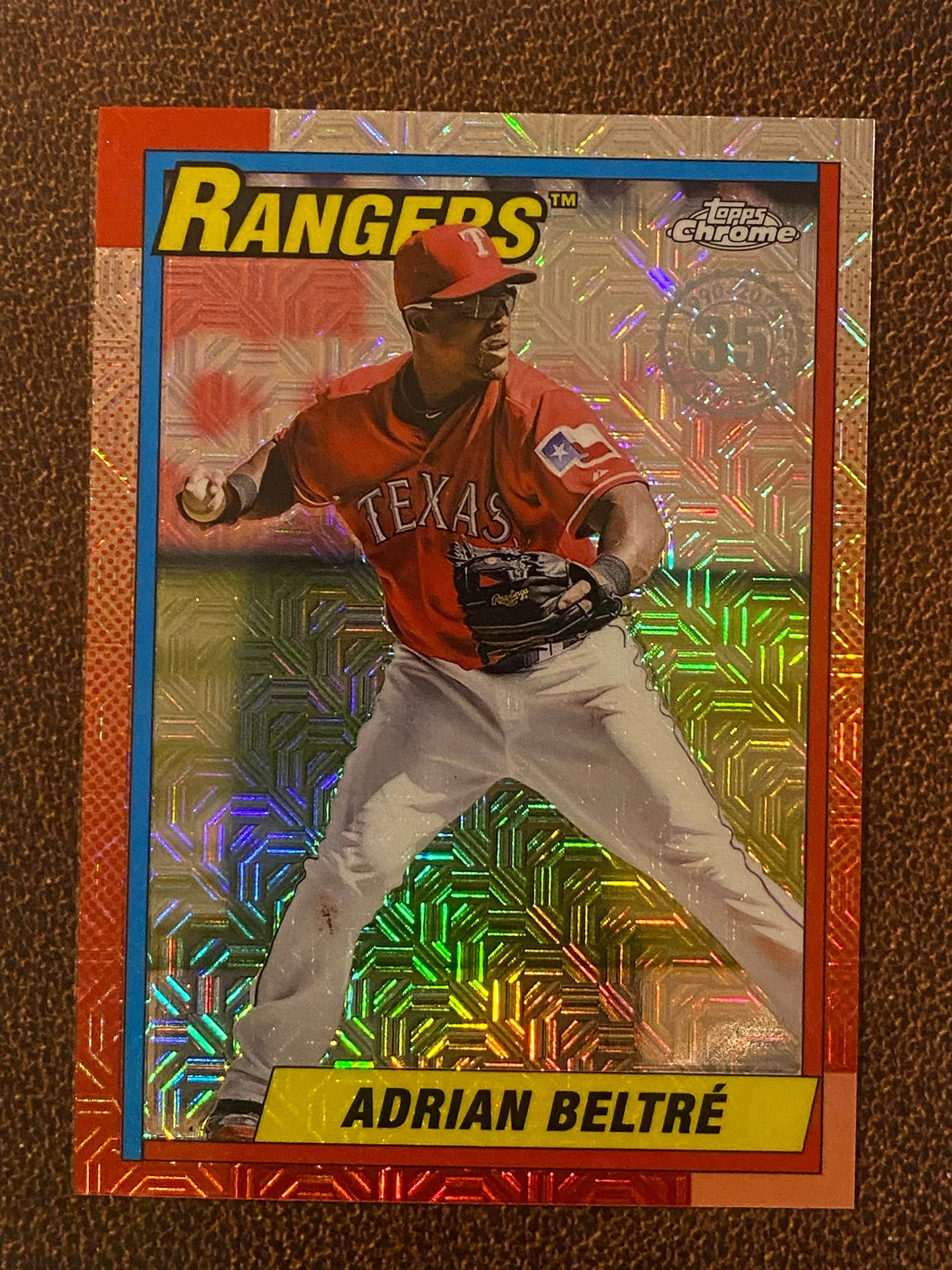 Adrian Beltre - 2025 Topps Update - 1990 Mojo Refractor - Rangers