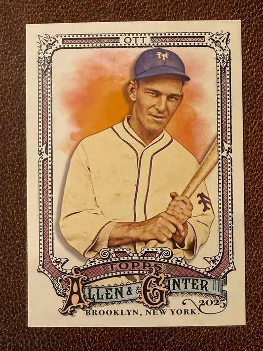 Mel Ott - 2025 Allen & Ginter - SPs - Giants