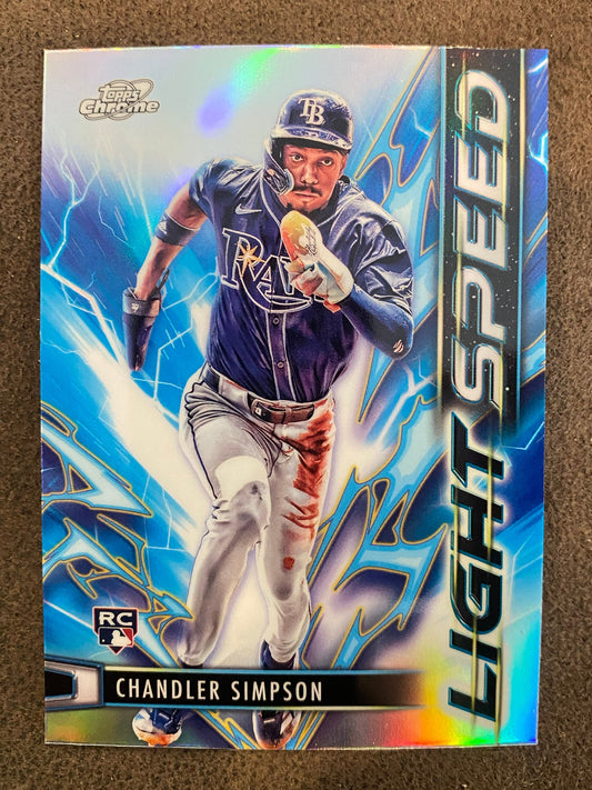 Chandler Simpson - 2025 Topps Chrome Cosmic - Light Speed Insert - Rays