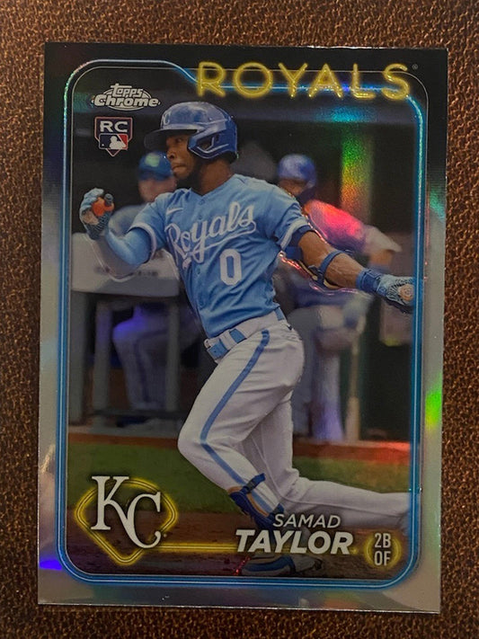 Samad Taylor - 2024 Topps Chrome - Refractor - Royals