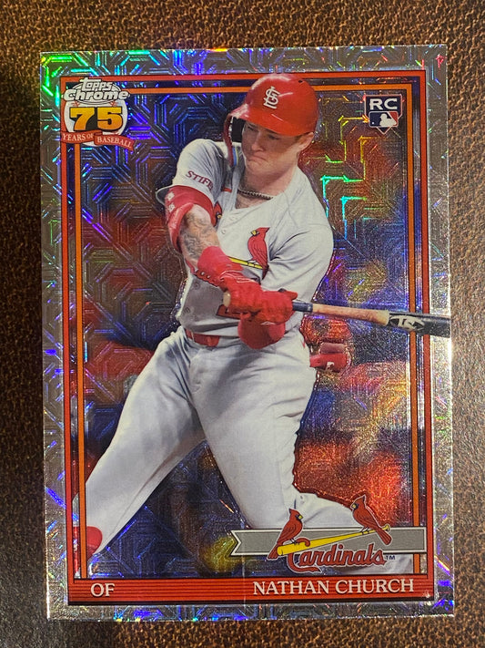 Nathan Church - 2026 Topps Series 1 - Mojo Refractor - Cardinals
