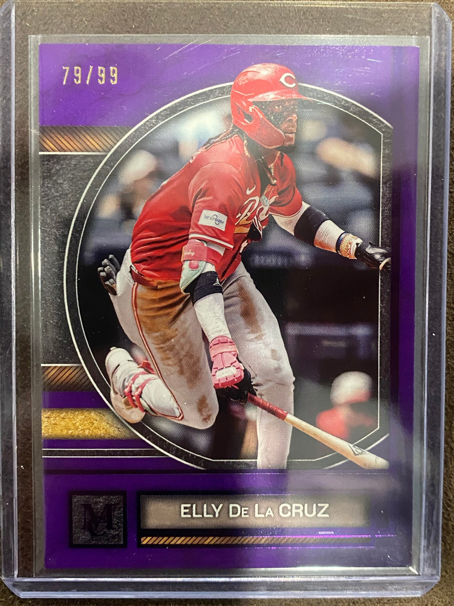 Elly De La Cruz - 2025 Topps Museum Collection - PURPLE /99 - Reds