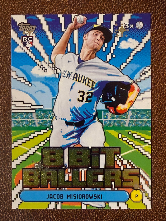 Jacob Misiorowski - 2026 Topps Series 1 - 8 Bit Ballers Insert - Brewers