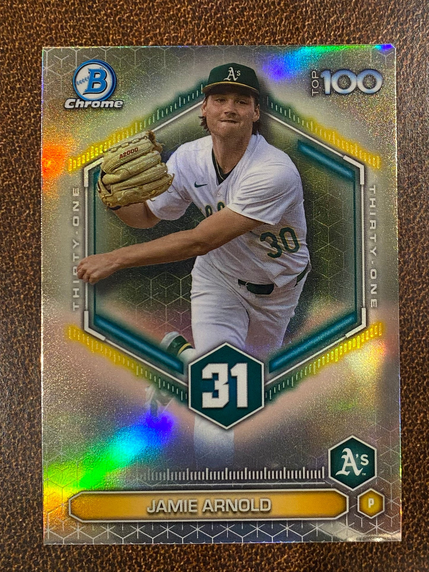 Jamie Arnold - 2026 Bowman - Scouts Top 100 Insert - Athletics
